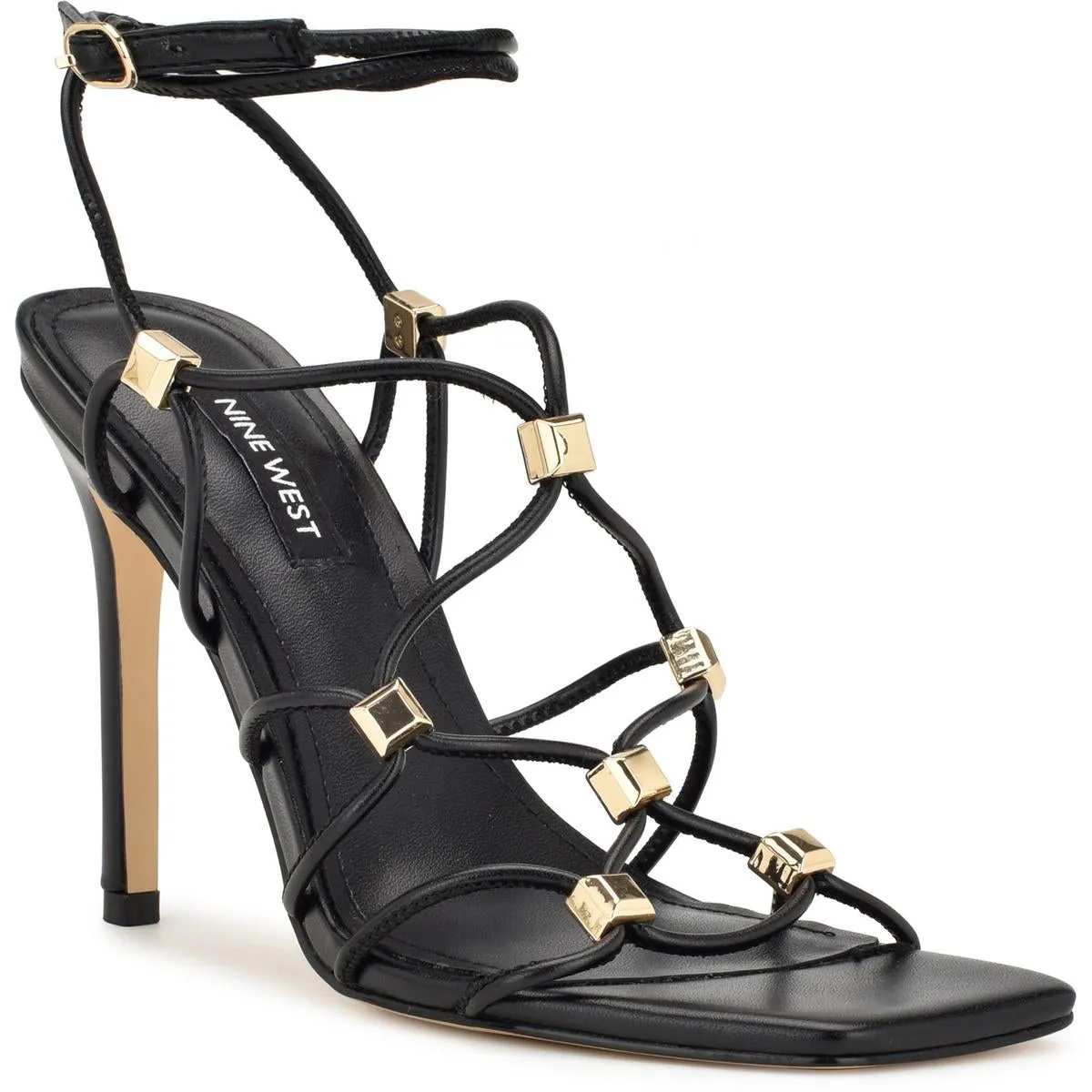 TENOR3 Womens Laceless Man Made Strappy Sandals