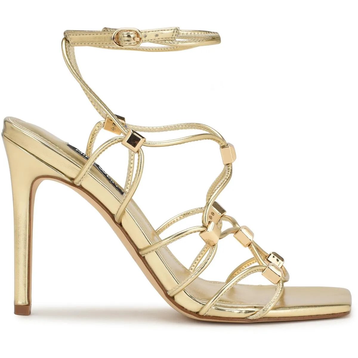 TENOR3 Womens Laceless Man Made Strappy Sandals