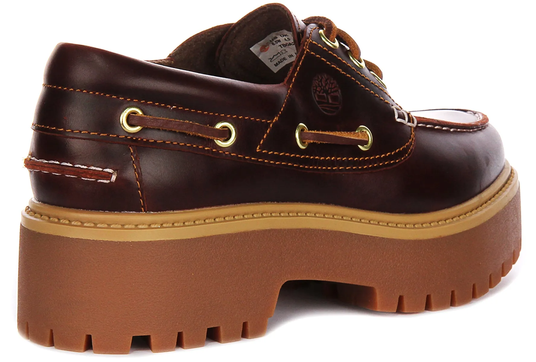 Timberland Street Platform Boat Shoes A2Qdm In Dark Brown For Women