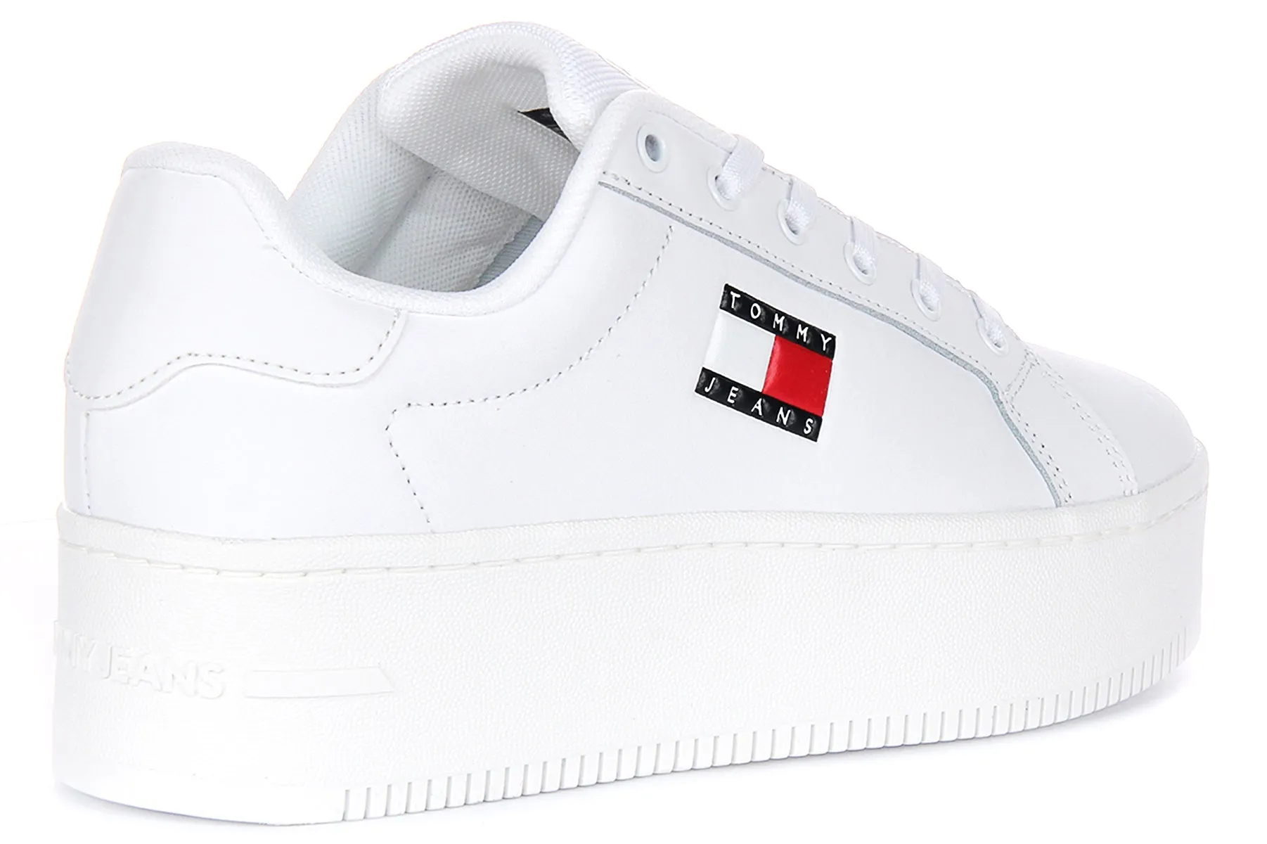 Tommy Jeans Flatform Essential In White For Women