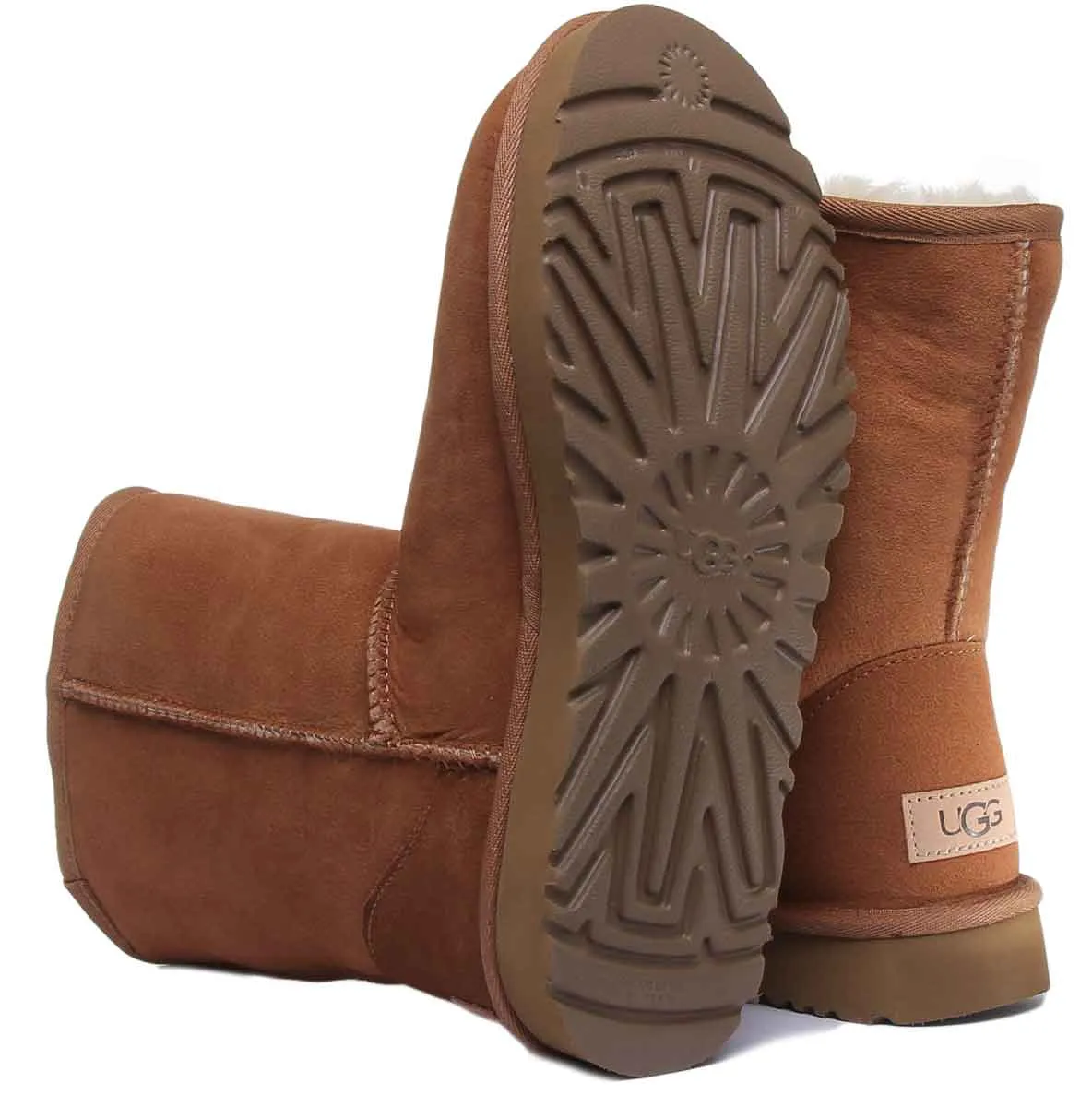Ugg Australia Classic Short 2 In Chestnut
