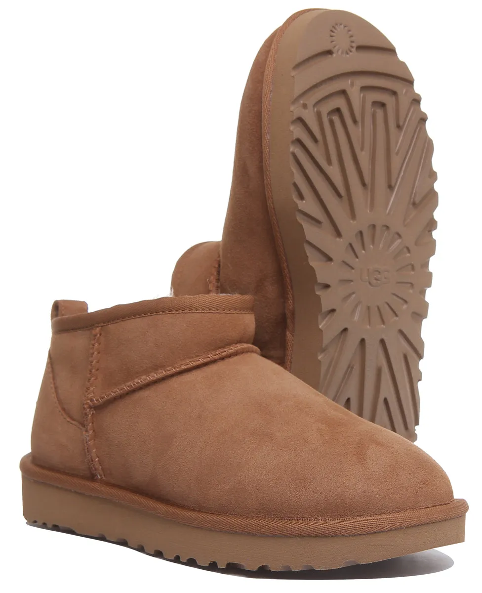 Ugg Australia Ultra Mini In Chestnut