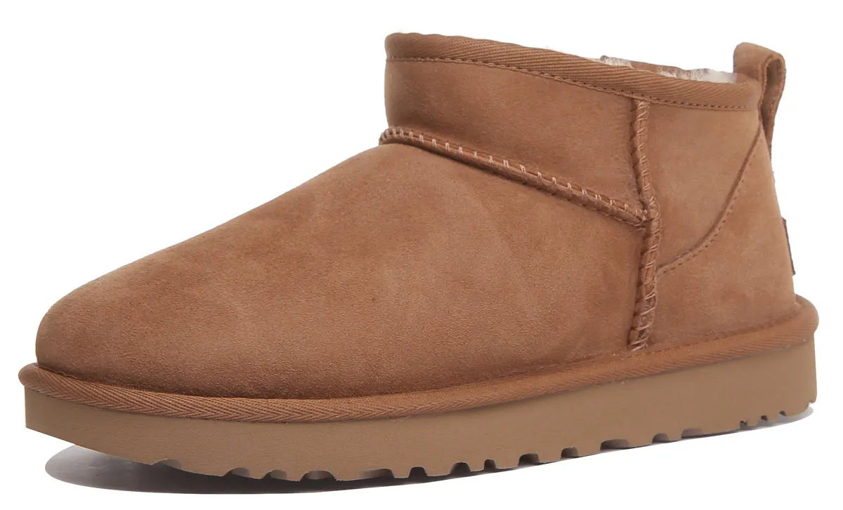 Ugg Australia Ultra Mini In Chestnut
