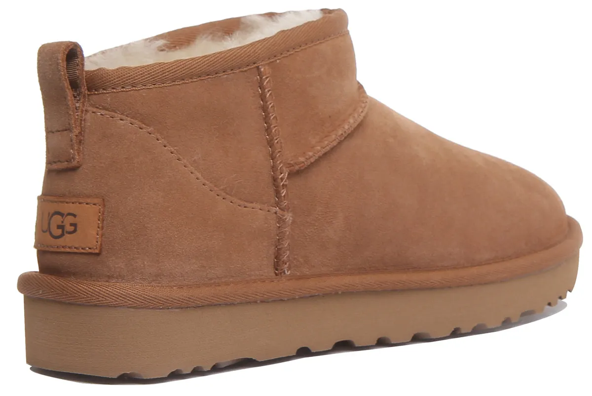 Ugg Australia Ultra Mini In Chestnut