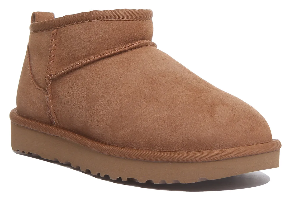 Ugg Australia Ultra Mini In Chestnut