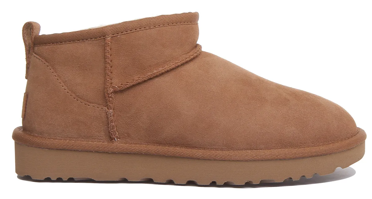 Ugg Australia Ultra Mini In Chestnut
