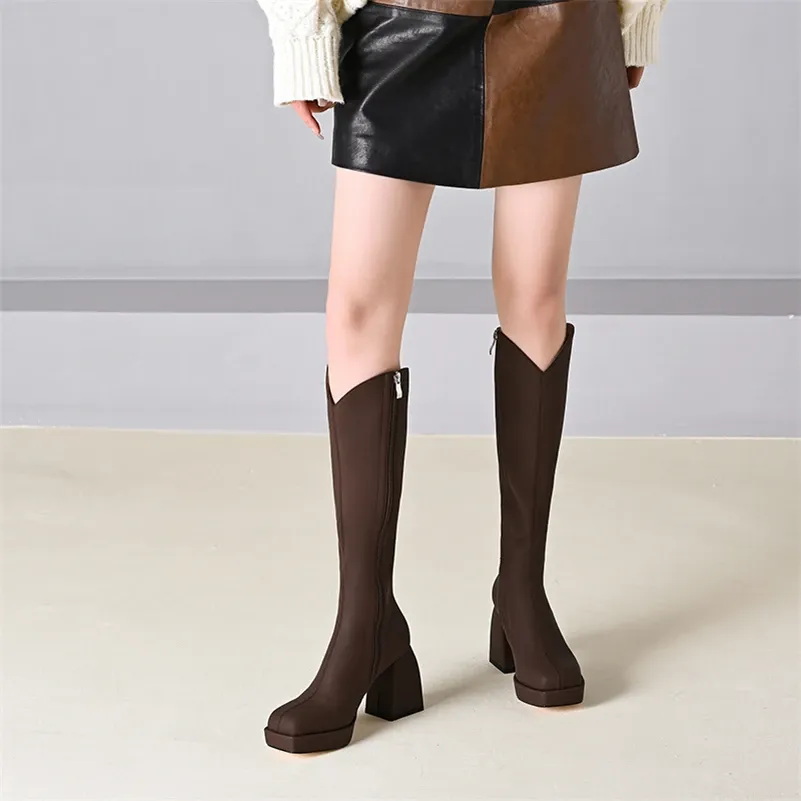 USS Shoes Alison Women's Knee High Western Boots