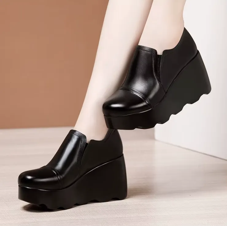 USS Shoes Ana Women's Leather Platform Shoes