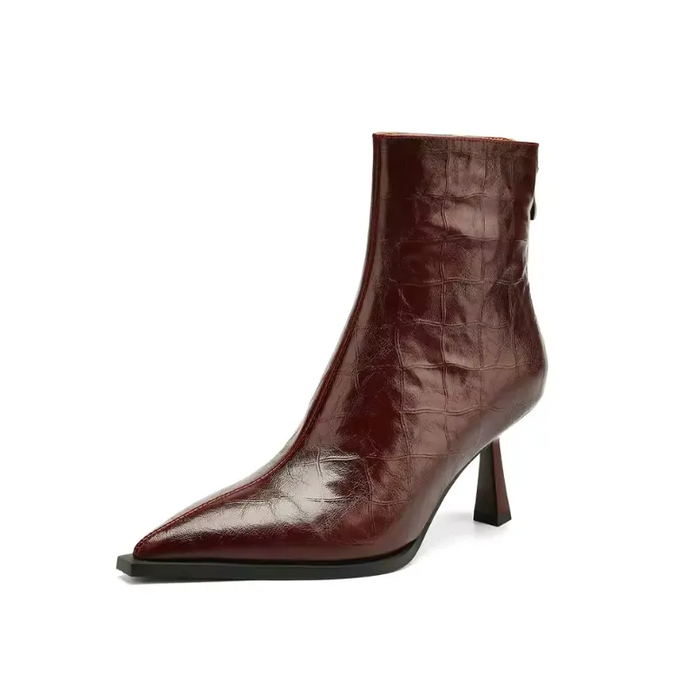 USS Shoes Belen Women's High Heels Leather Ankle Boots