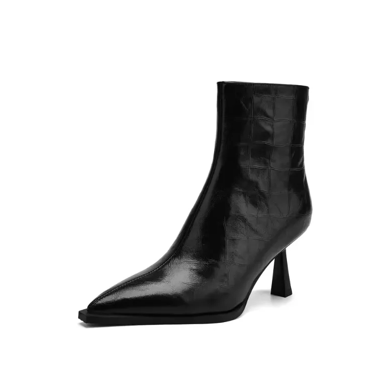 USS Shoes Belen Women's High Heels Leather Ankle Boots