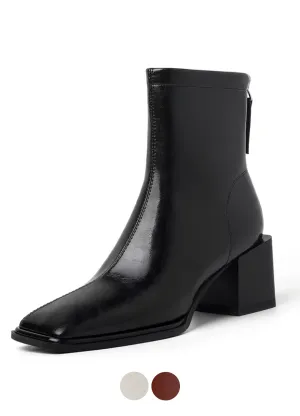 USS Shoes Betty Women's Ankle Square High Heels Boots