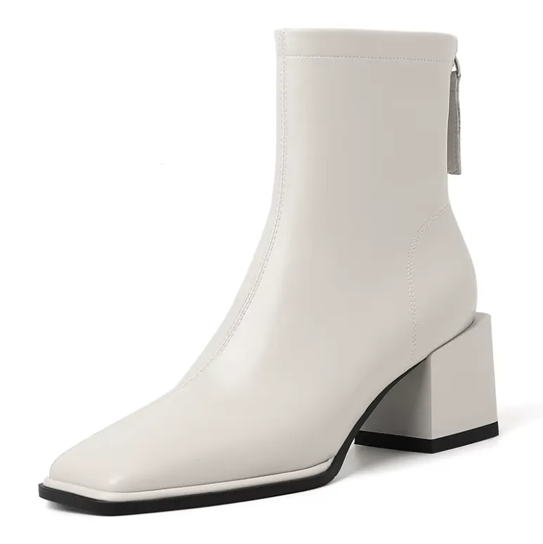 USS Shoes Betty Women's Ankle Square High Heels Boots