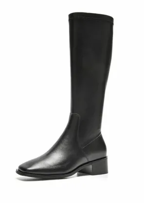 USS Shoes Kumail Women's Leather Knee High Boots