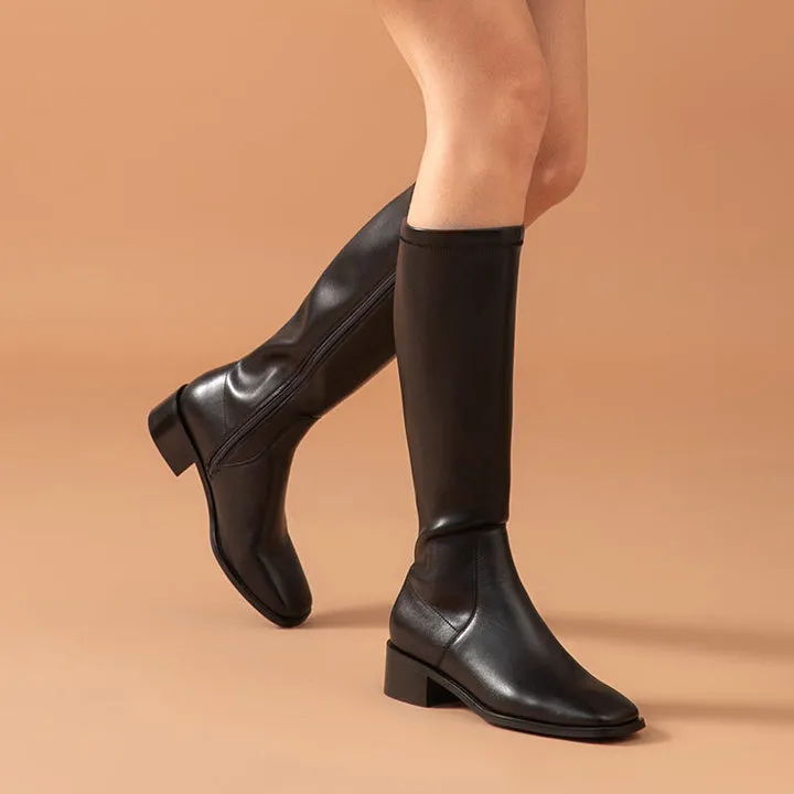 USS Shoes Kumail Women's Leather Knee High Boots