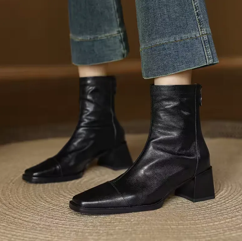 USS Shoes Maibe Women's Round Toe Ankle Boots