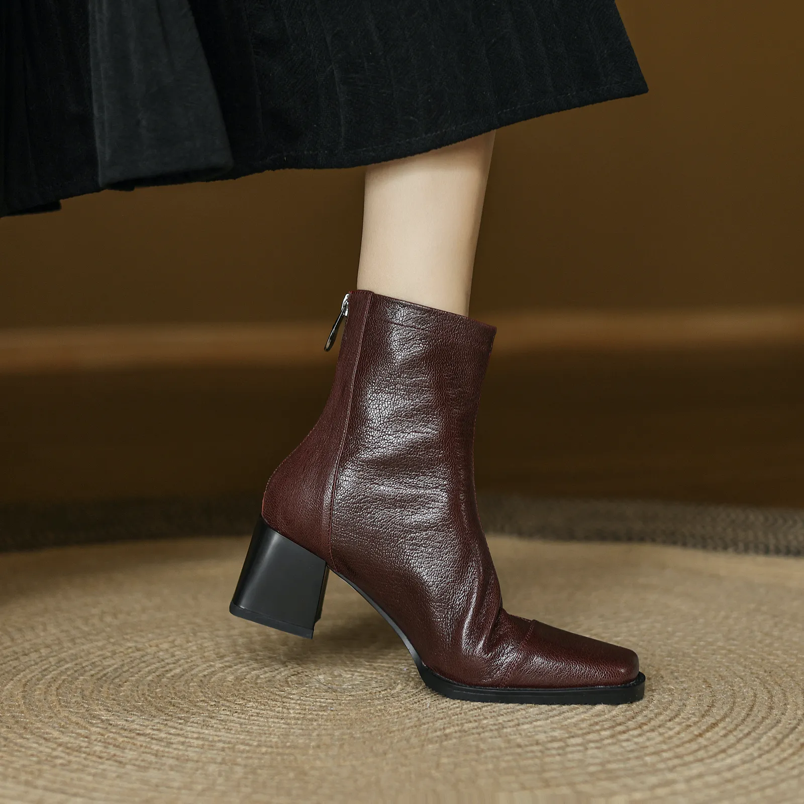 USS Shoes Maibe Women's Round Toe Ankle Boots