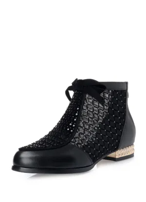 USS Shoes Melina Women's Hollow Mesh Ankle Boots