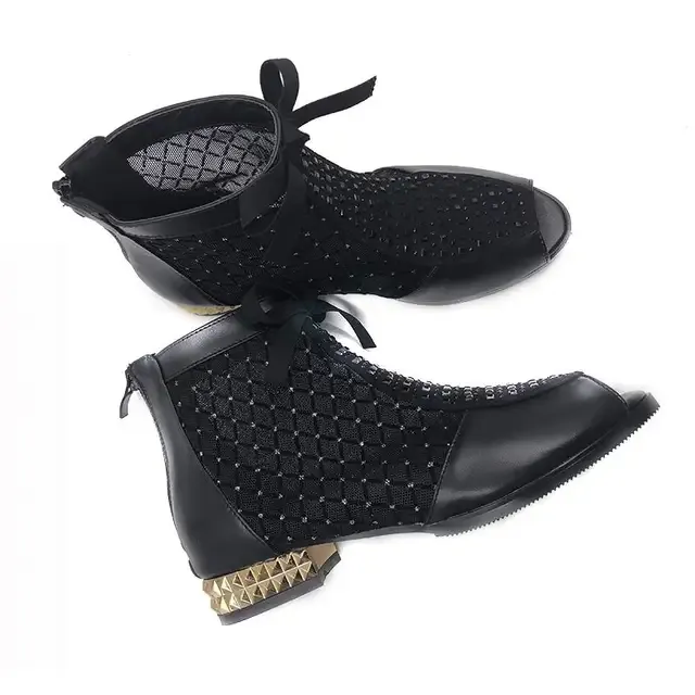 USS Shoes Melina Women's Hollow Mesh Ankle Boots