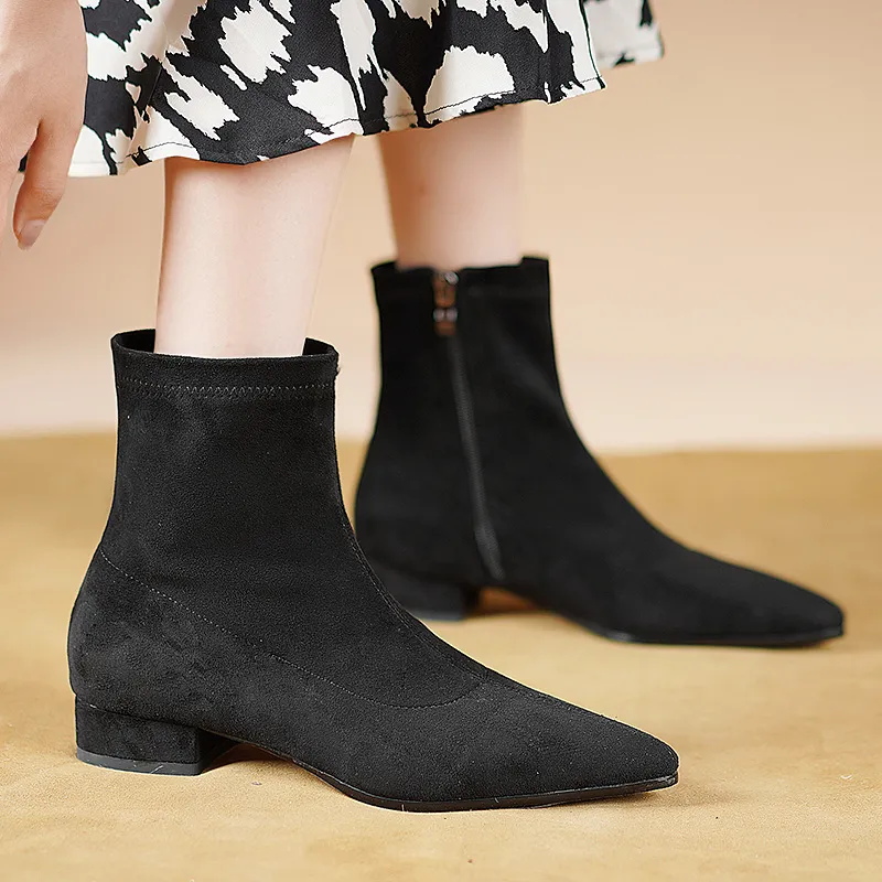 USS Shoes Nina Women's Suede Leather Ankle Boots