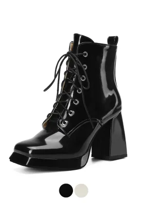 USS Shoes Ophelia Women's High Heels Lace Up Dress Boots