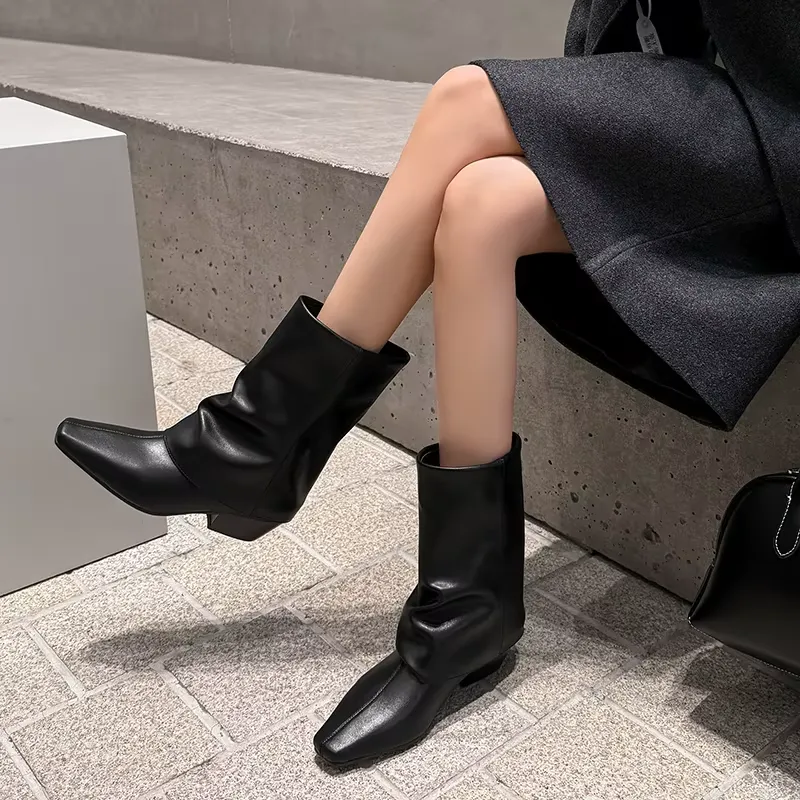 USS Shoes Oriana Women's Cowboy Square Toe Boots
