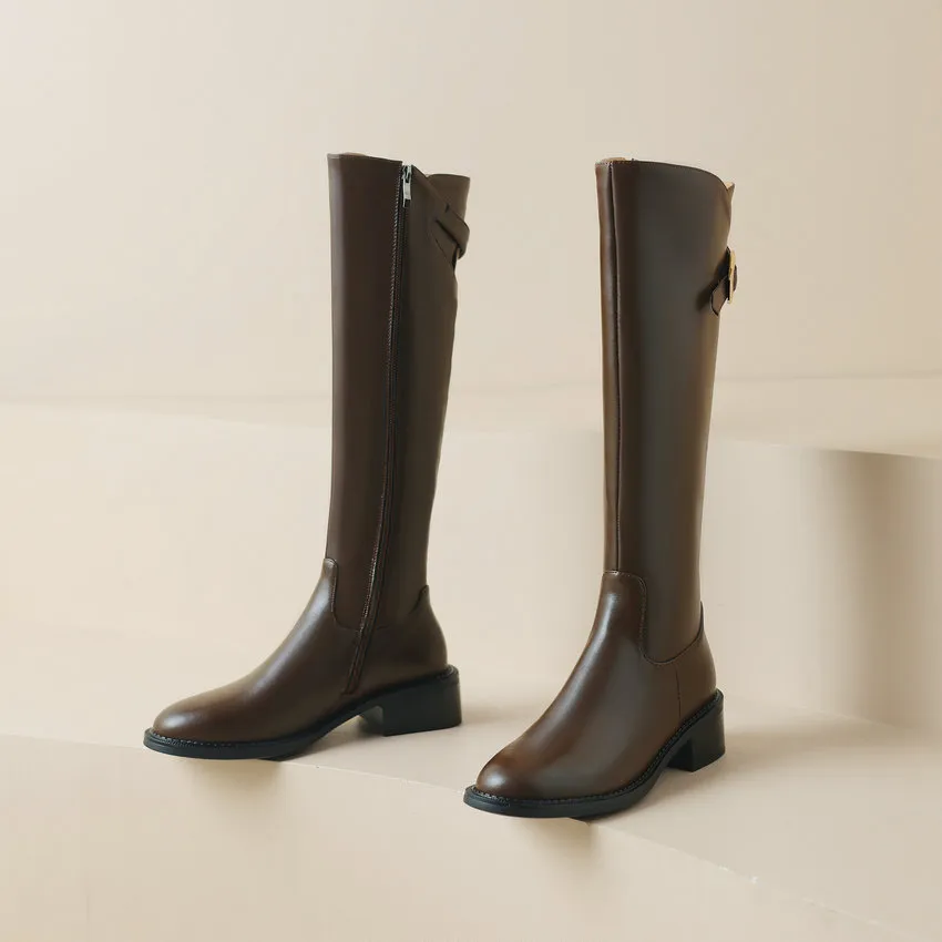 USS Shoes Ramona Women's Square Heel Knee High Boots