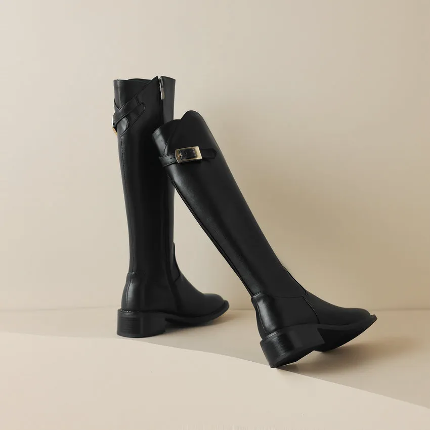 USS Shoes Ramona Women's Square Heel Knee High Boots