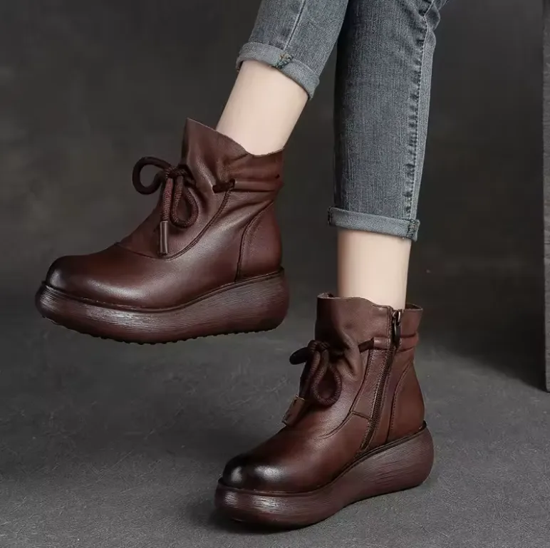 USS Shoes Raquela Women's Platform Ankle Boots