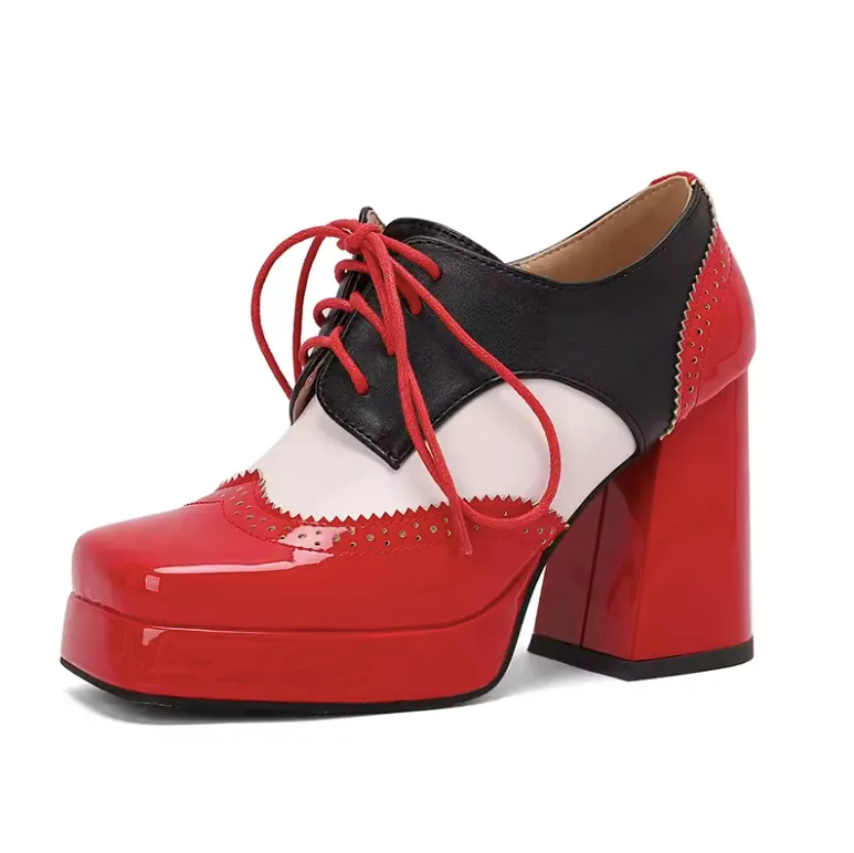 USS Shoes Renata Women's Square Toe Platform Ankle Boots