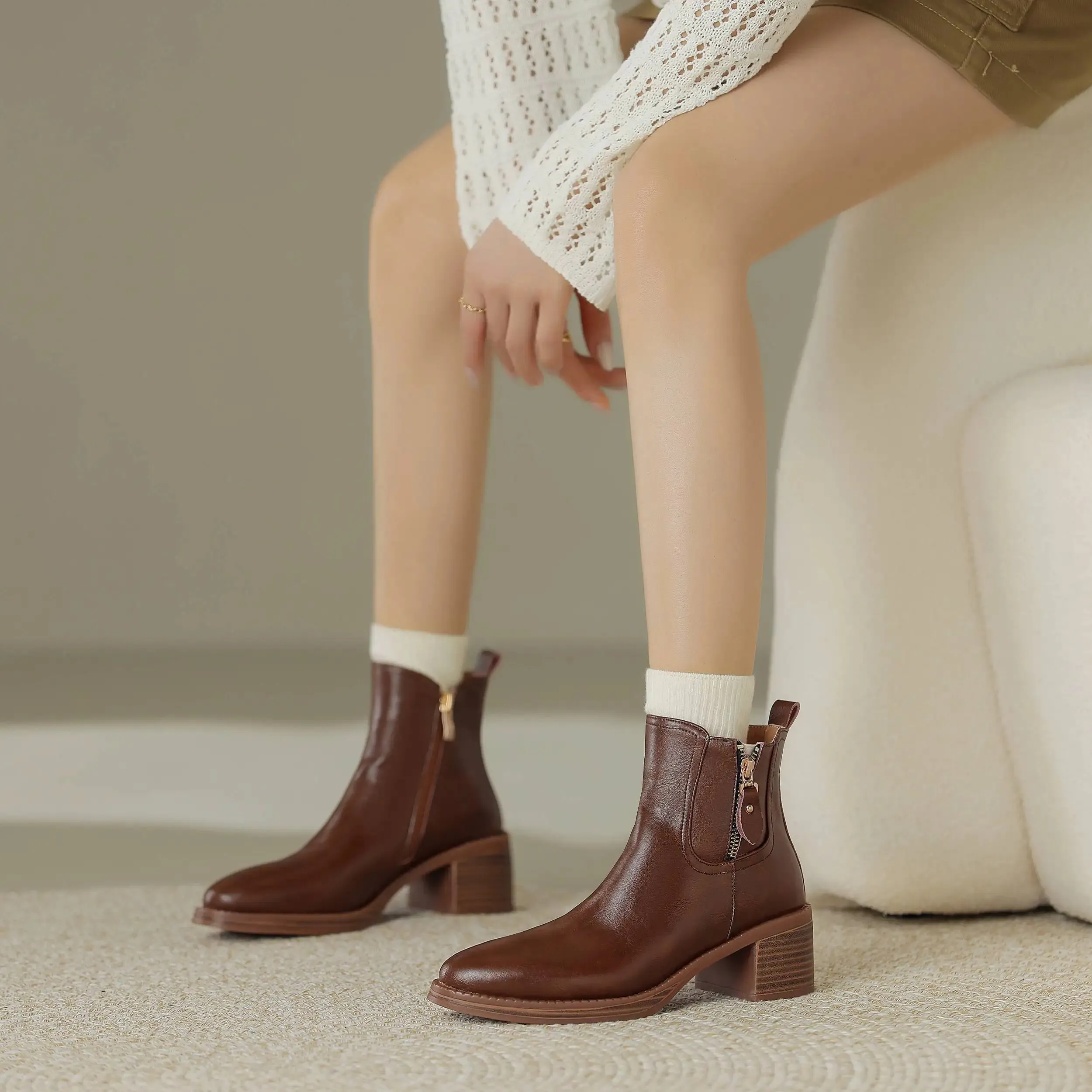 USS Shoes Rita Women's Leather Autumn Boots