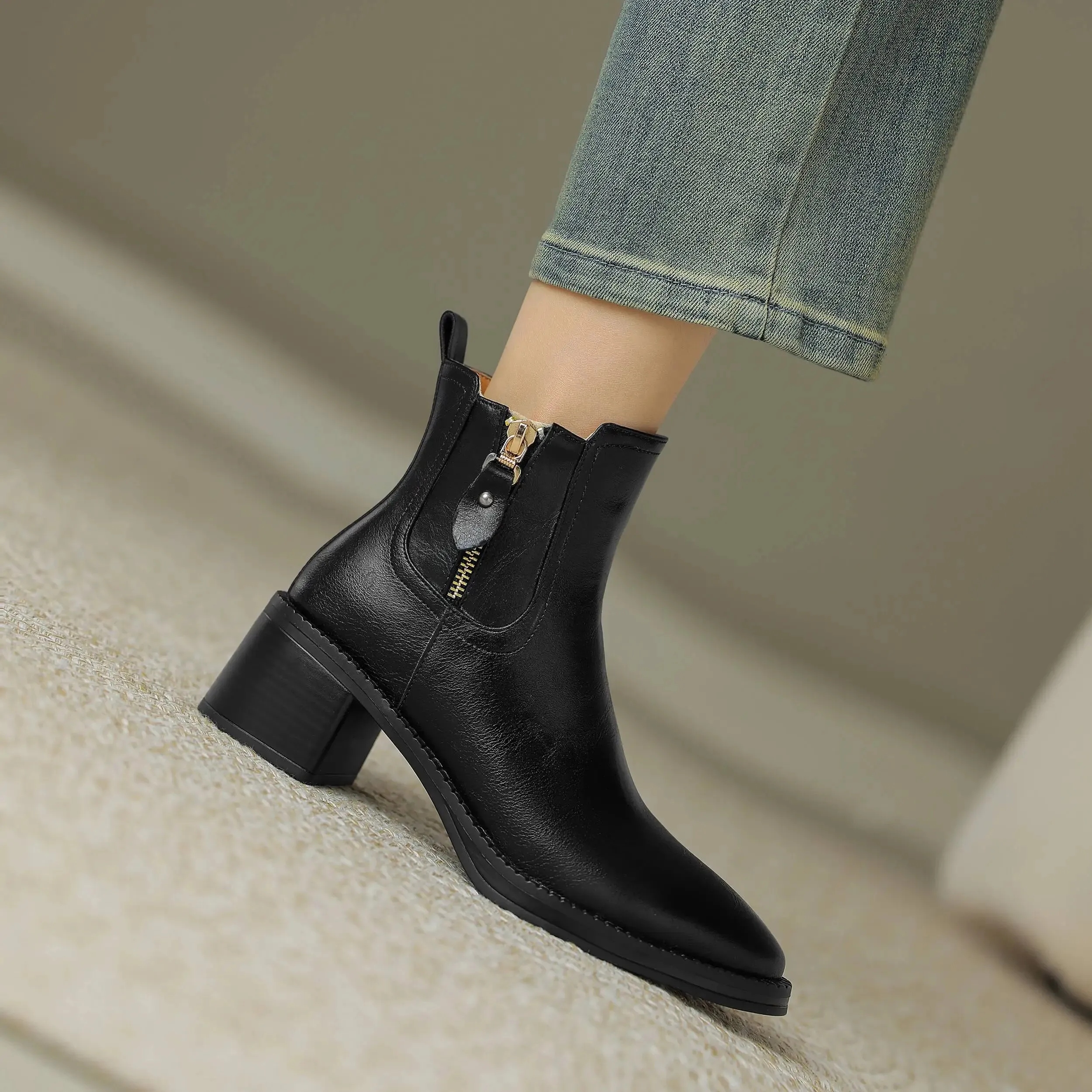 USS Shoes Rita Women's Leather Autumn Boots