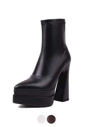 USS Shoes Scarlet Women's Stretchy High Heel Boots