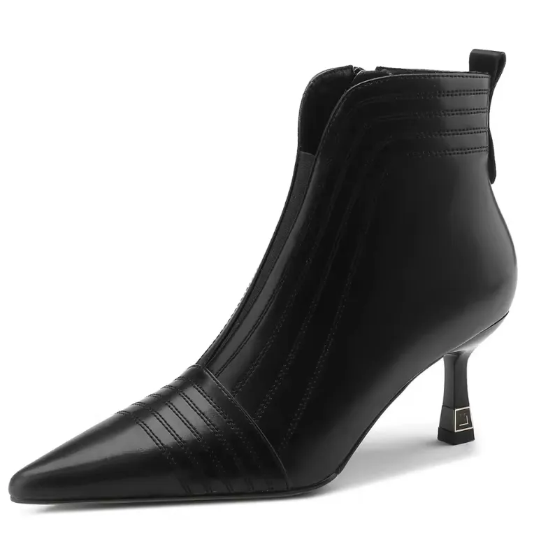 USS Shoes Silvestre Women's Pointed Toe Full Genuine Leather Ankle Boots