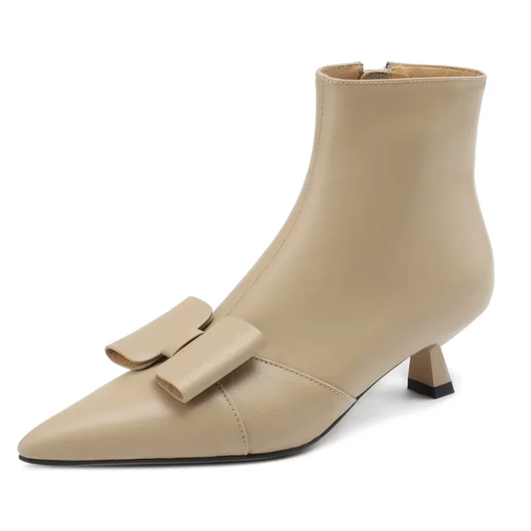 USS Shoes Tamy Women's Butterfly-knot Dress Ankle Boots