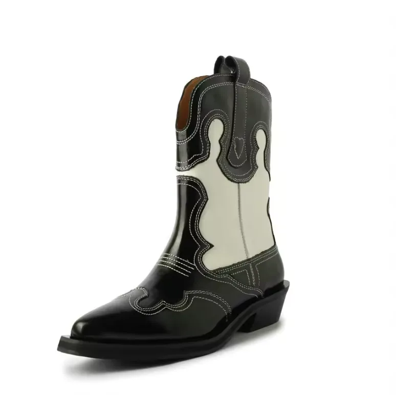 USS Shoes Triana Leather Mid-Calf Western Boots