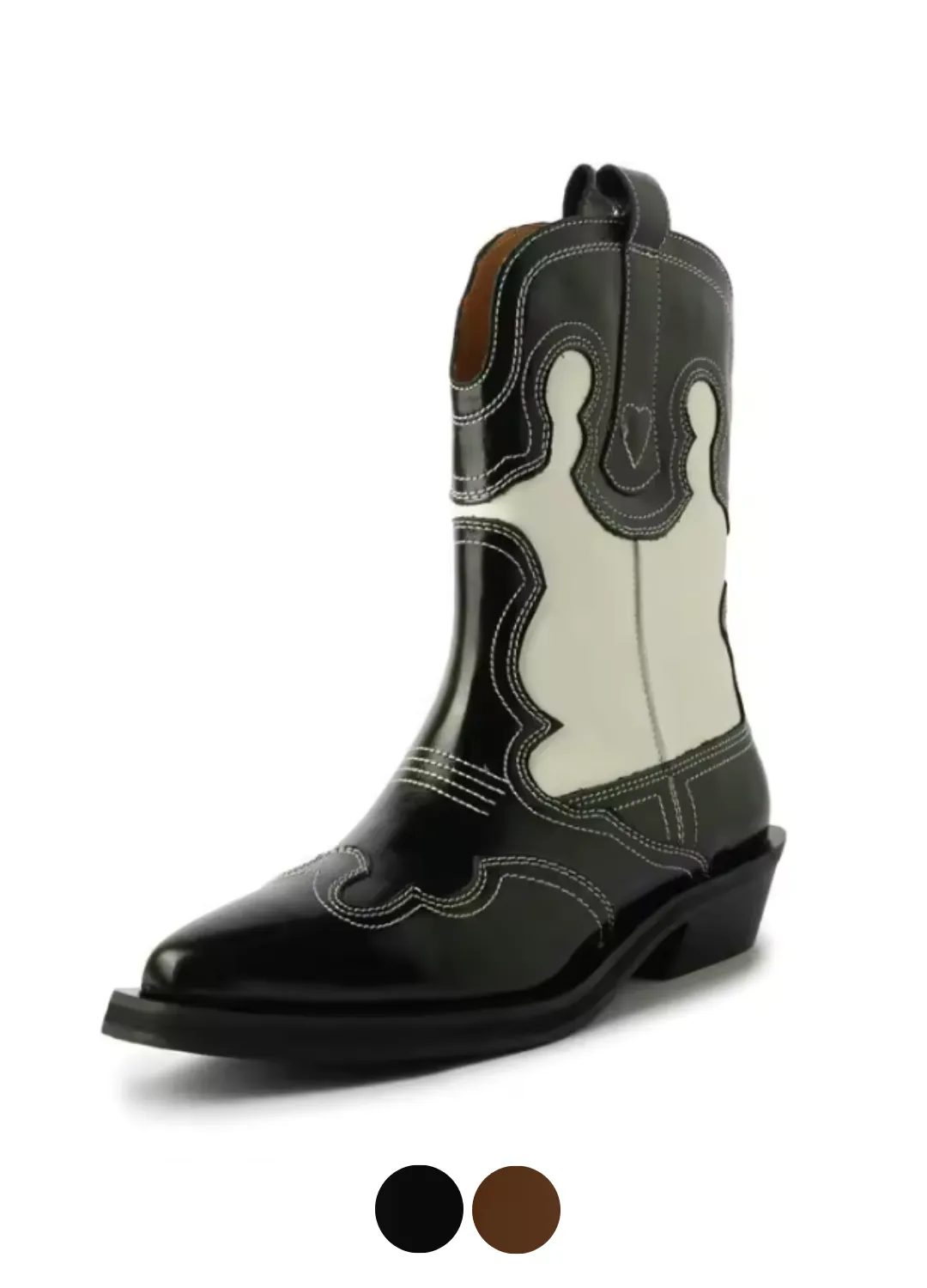 USS Shoes Triana Leather Mid-Calf Western Boots