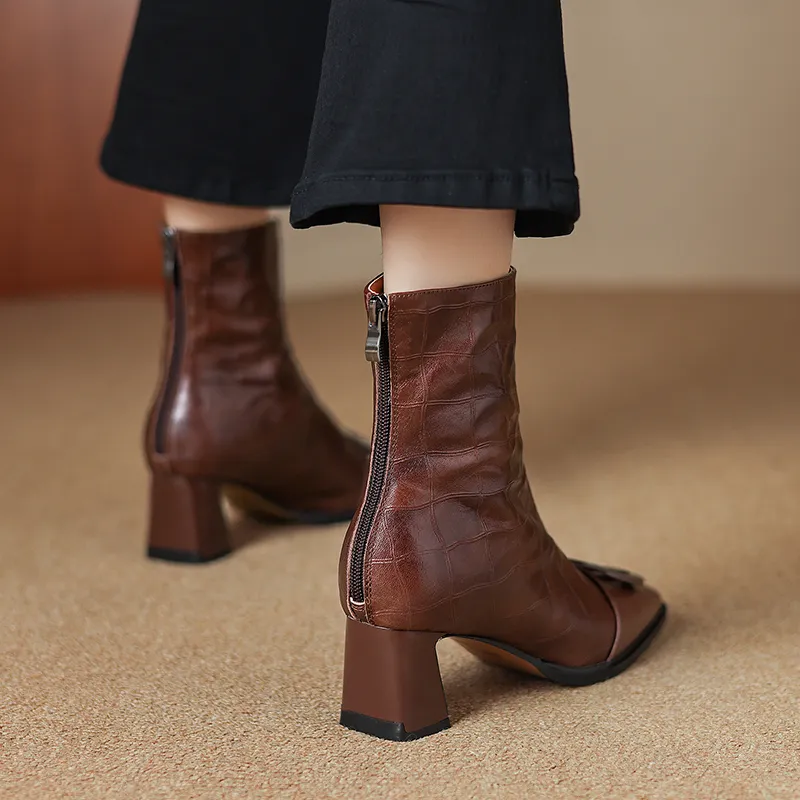USS Shoes Violet Women's Genuine Leather Boots