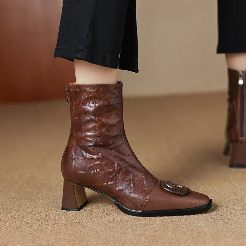 USS Shoes Violet Women's Genuine Leather Boots
