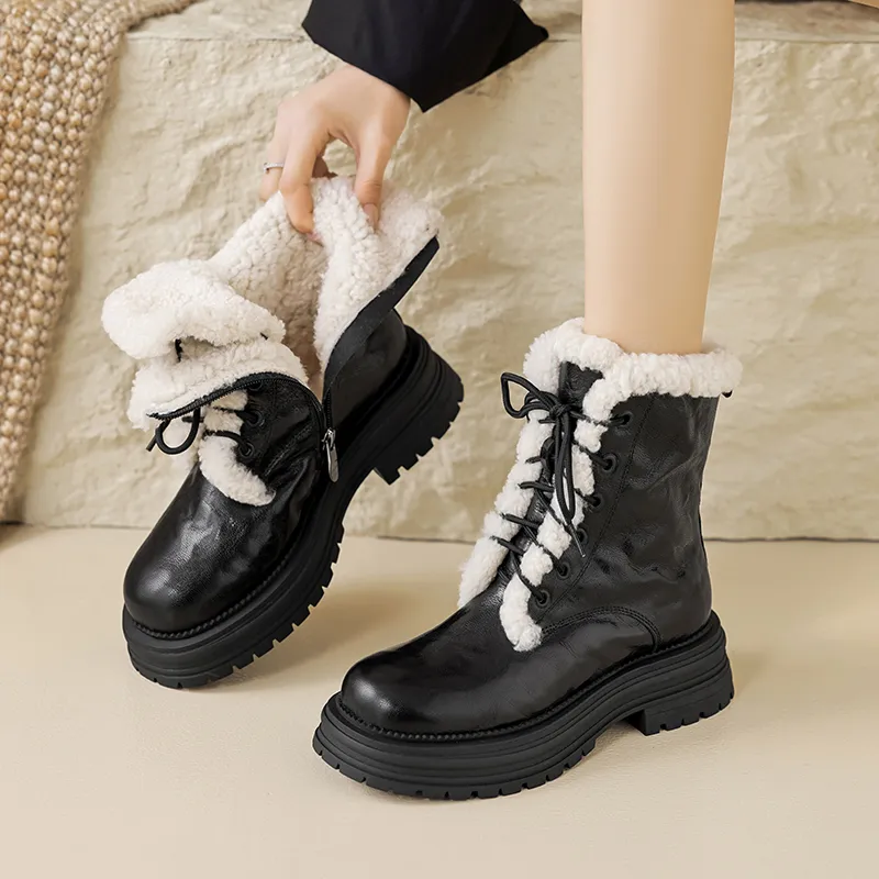 USS Shoes Yamy Women's Fashion Ankle Wool Boots