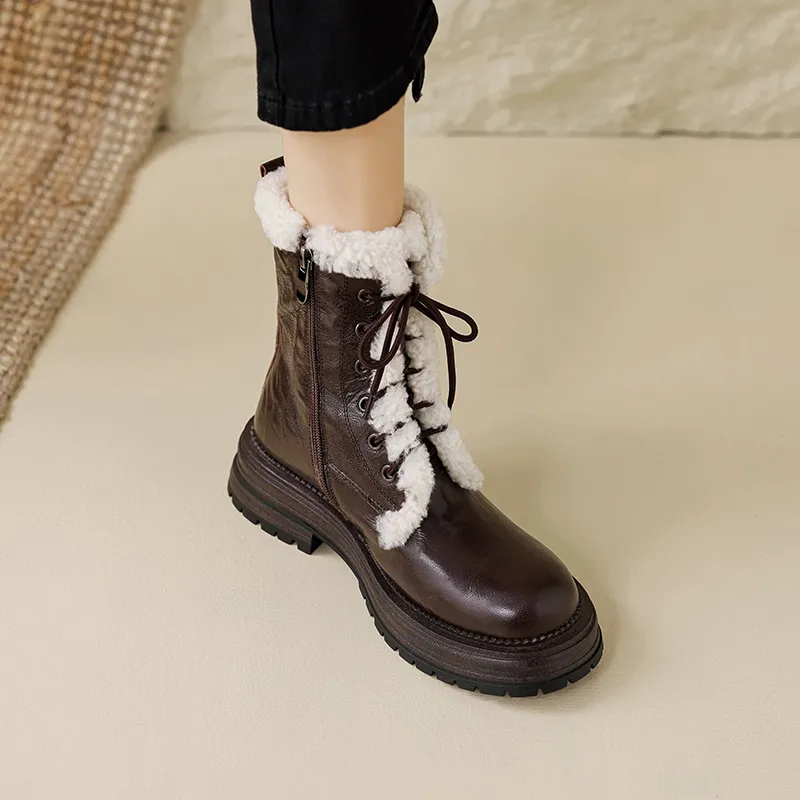 USS Shoes Yamy Women's Fashion Ankle Wool Boots