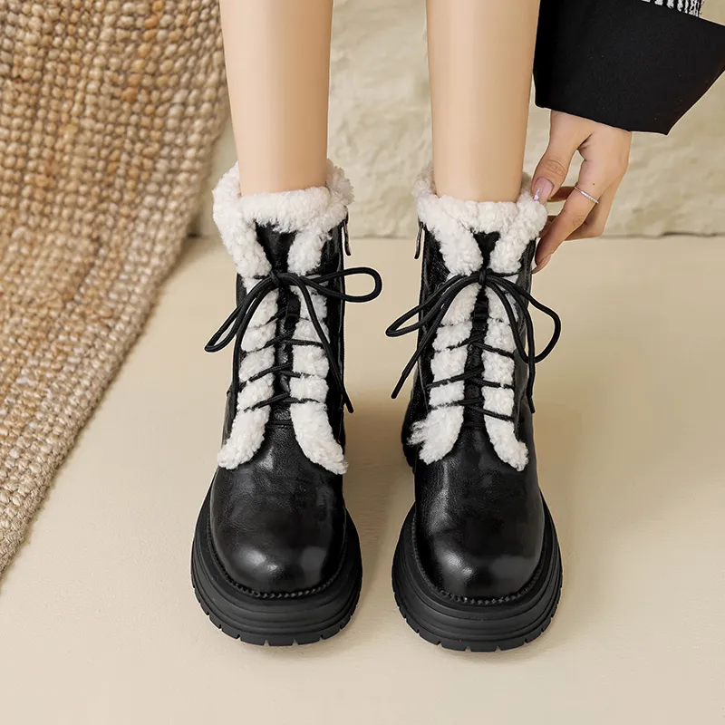 USS Shoes Yamy Women's Fashion Ankle Wool Boots