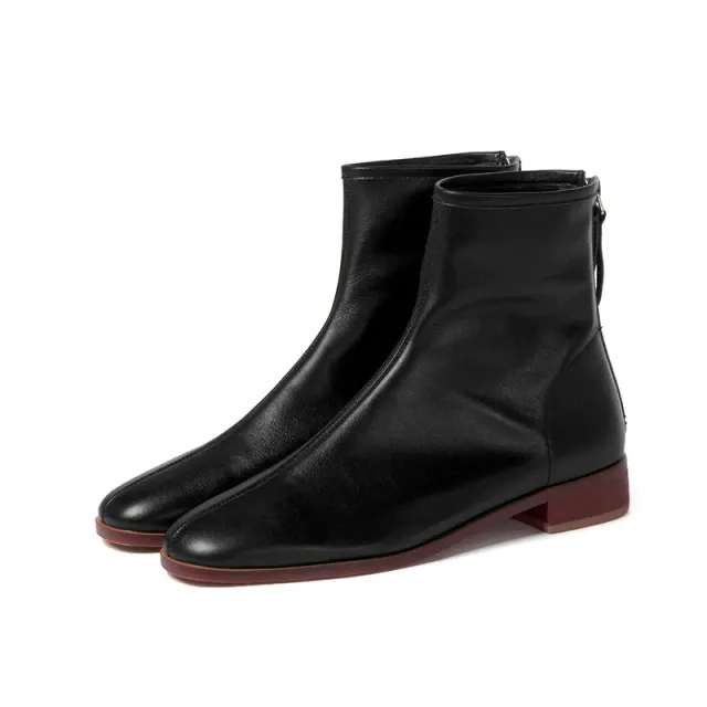 USS Shoes Yatra Women's Leather With Zipper Boots