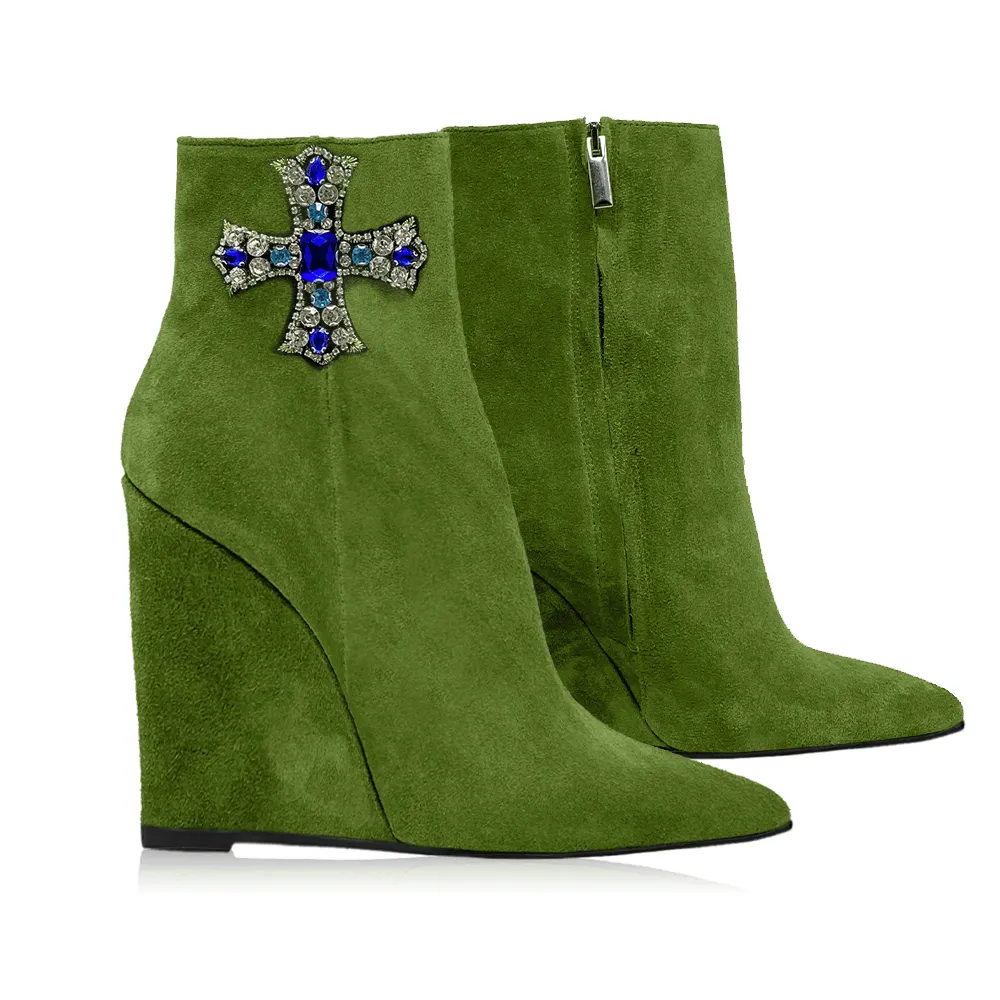 VENERE GREEN SUEDE