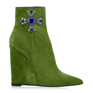 VENERE GREEN SUEDE