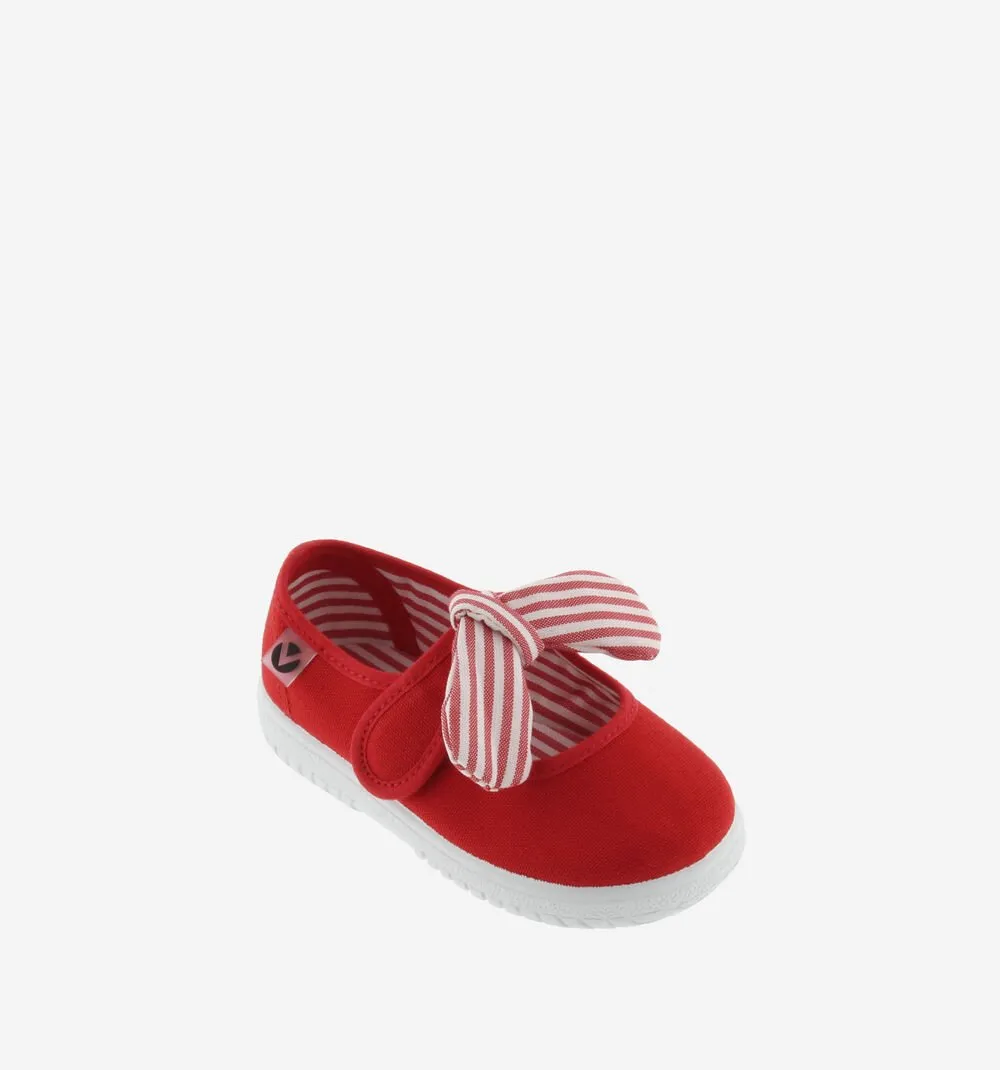 Victoria Girl's OJAL Canvas Mary Jane Shoes - Rojo