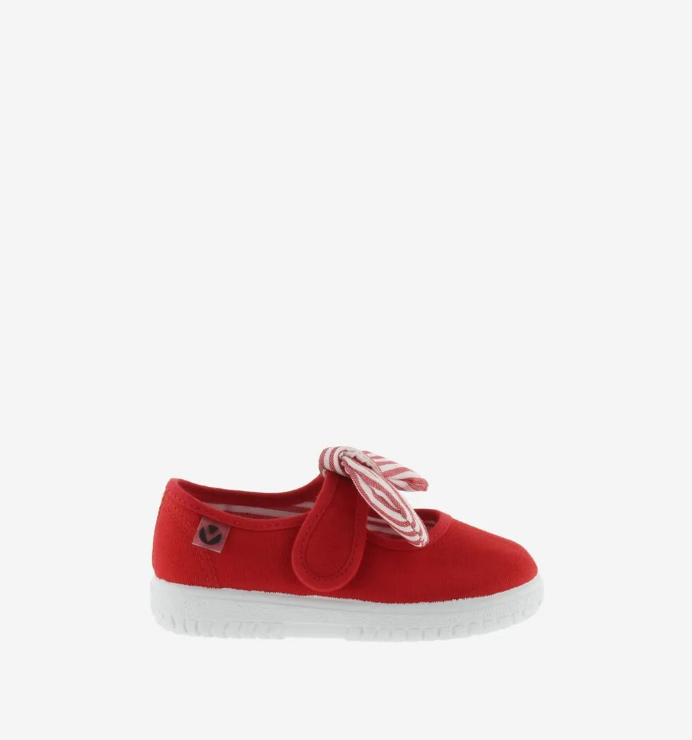 Victoria Girl's OJAL Canvas Mary Jane Shoes - Rojo