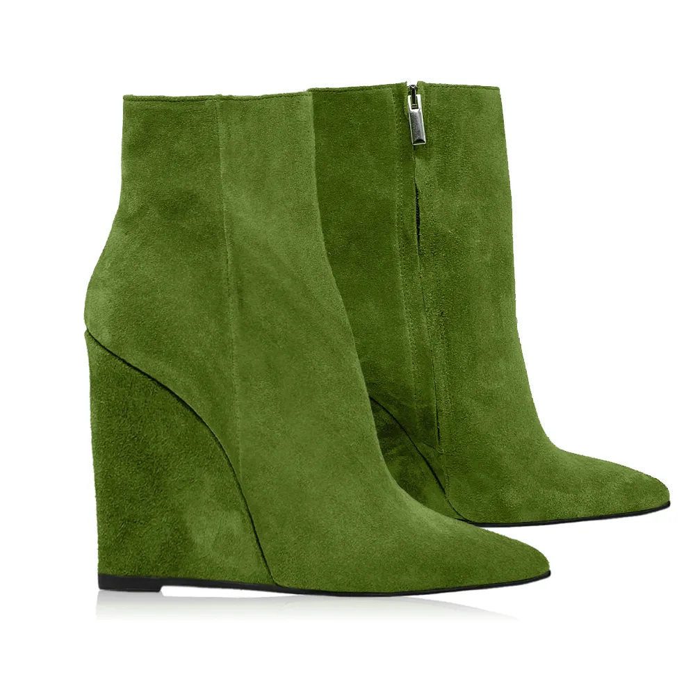 WANDA GREEN SUEDE