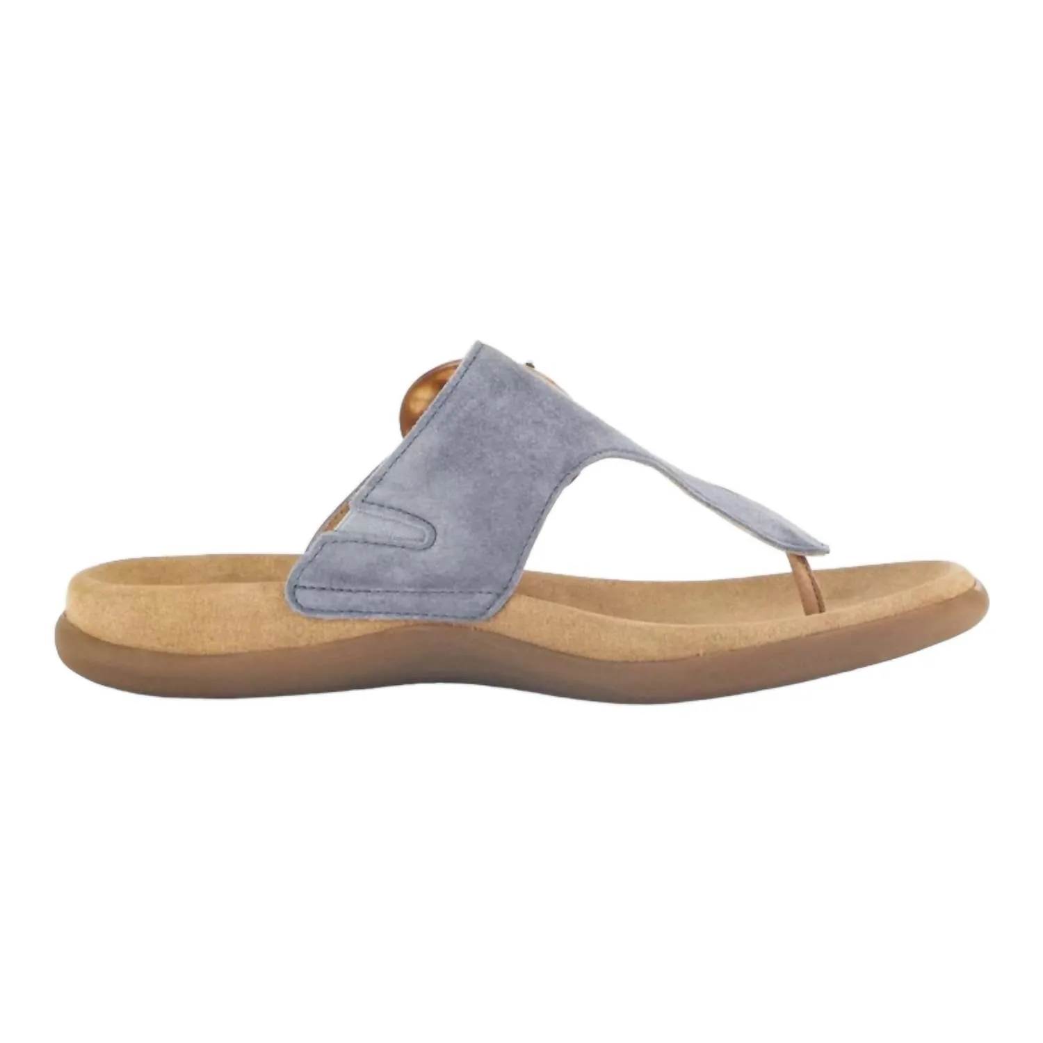 Womens Casual Suede Sandal In Nautic
