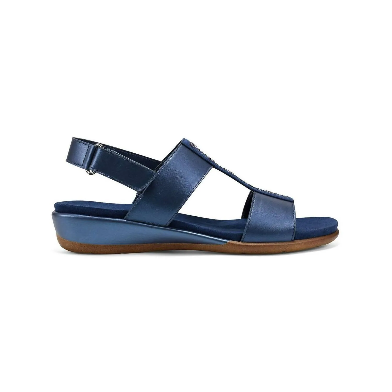 Women's Hazel Flat Sandal In Dark Blue
