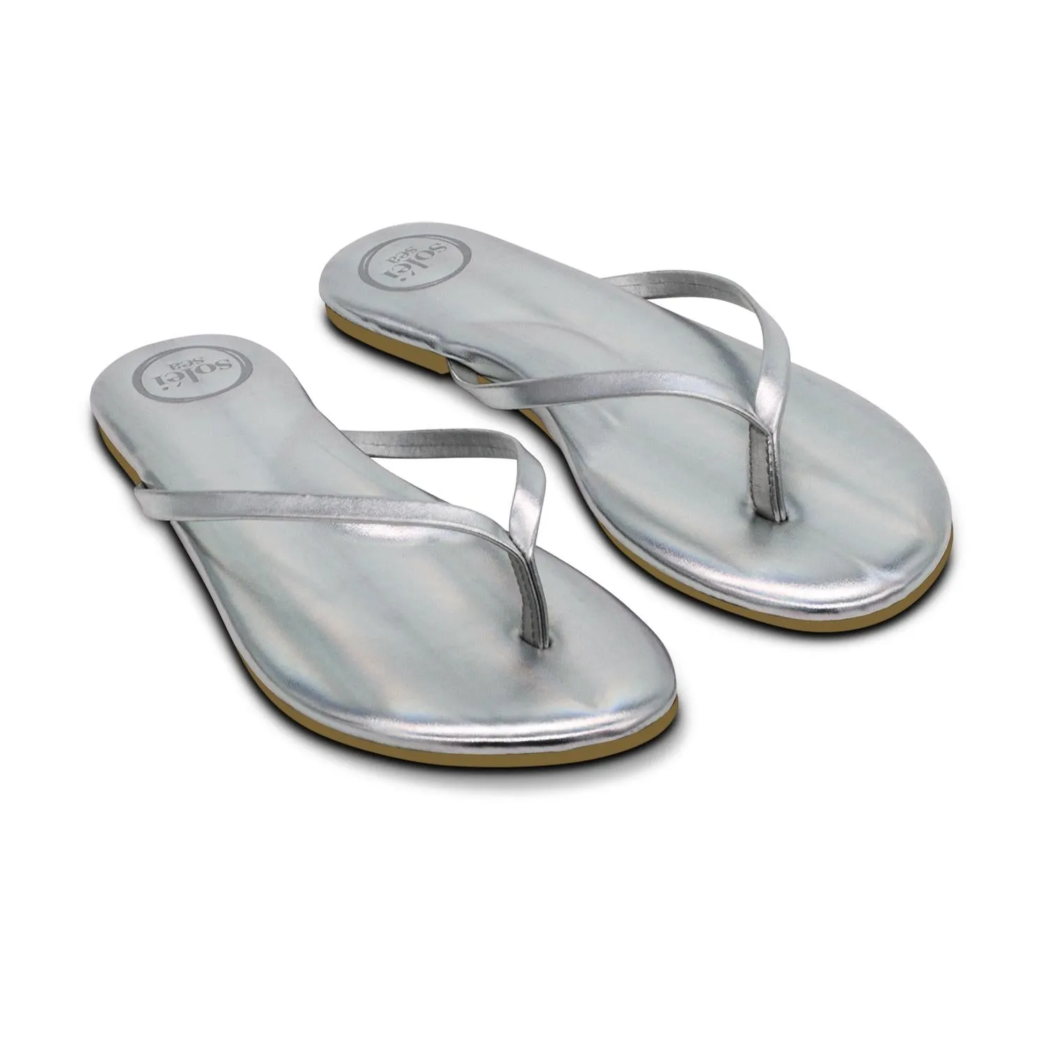 Women's Indie Sandal In Metallic Silver